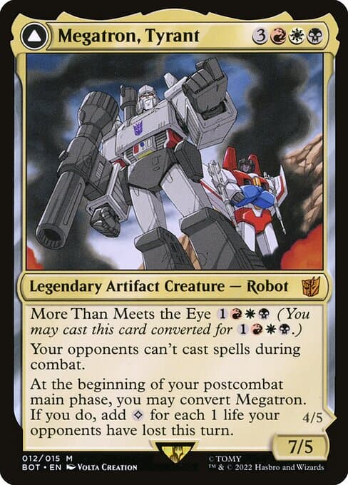 Megatron, Tyrant // Megatron, Destructive Force (Mythic)