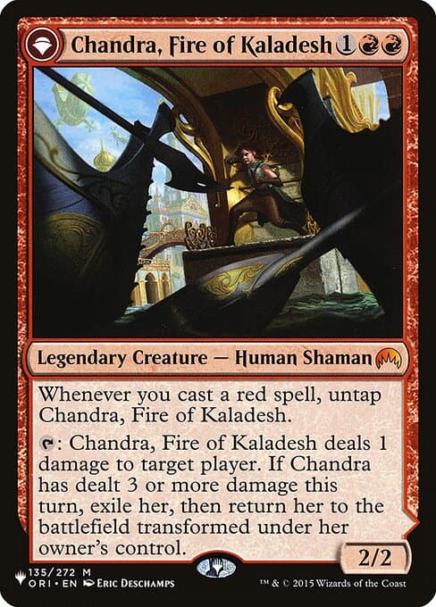 Chandra, Fire of Kaladesh // Chandra, Roaring Flame from The List (Mythic)