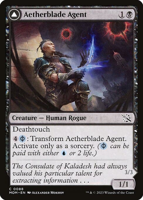 Aetherblade Agent // Gitaxian Mindstinger from March of the Machine (Common)