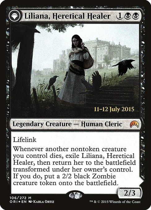 Liliana, Heretical Healer // Liliana, Defiant Necromancer (Mythic)