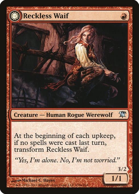 Reckless Waif // Merciless Predator (Uncommon)