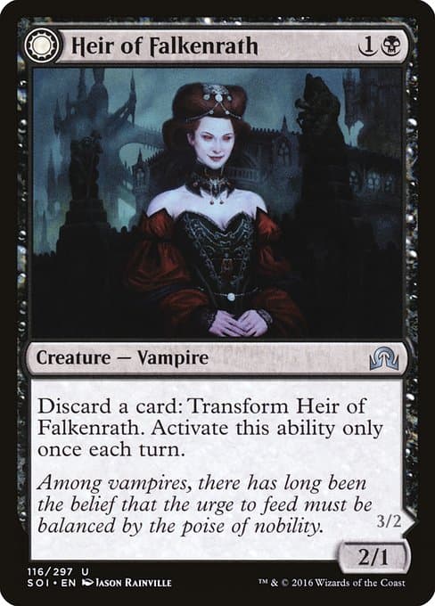 Heir of Falkenrath // Heir to the Night (Uncommon)