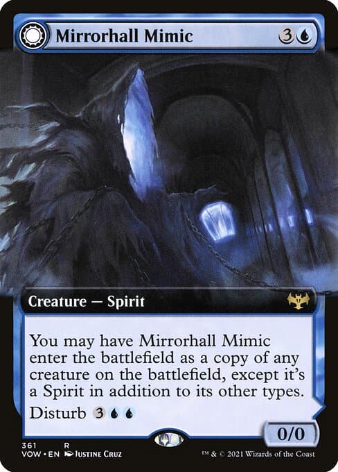 Mirrorhall Mimic // Ghastly Mimicry from Innistrad: Crimson Vow (Rare)