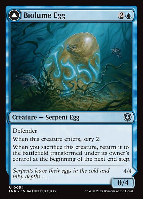 Biolume Egg // Biolume Serpent (Uncommon)