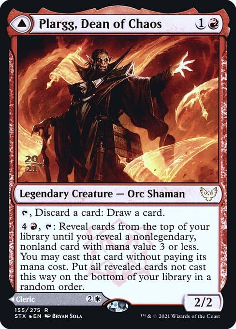 Plargg, Dean of Chaos // Augusta, Dean of Order from Strixhaven: School of Mages Promos (Rare)