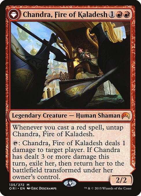 Chandra, Fire of Kaladesh // Chandra, Roaring Flame (Mythic)
