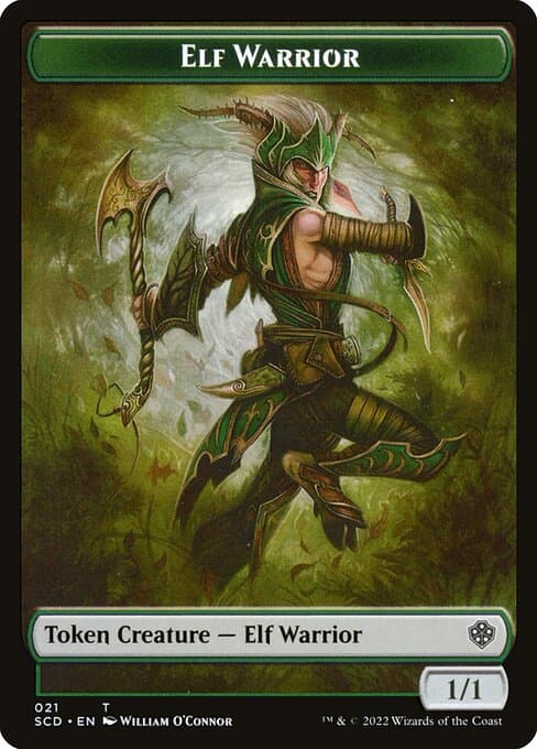 Elf Warrior from Starter Commander Deck Tokens (Common)