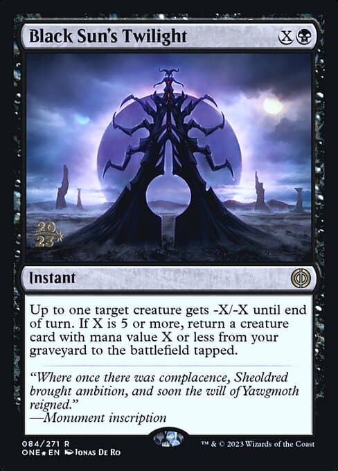Black Sun's Twilight from Phyrexia: All Will Be One Promos (Rare)