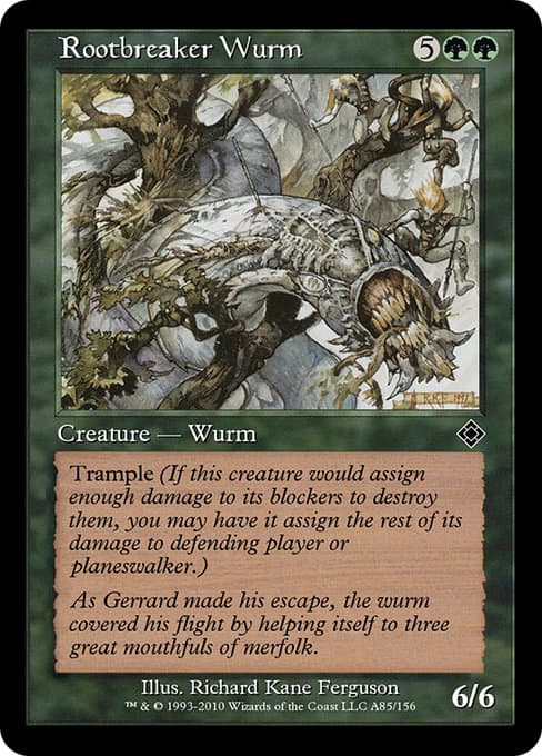 Rootbreaker Wurm from Magic Online Theme Decks (Common)