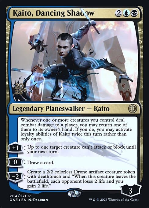 Kaito, Dancing Shadow from Phyrexia: All Will Be One Promos (Rare)