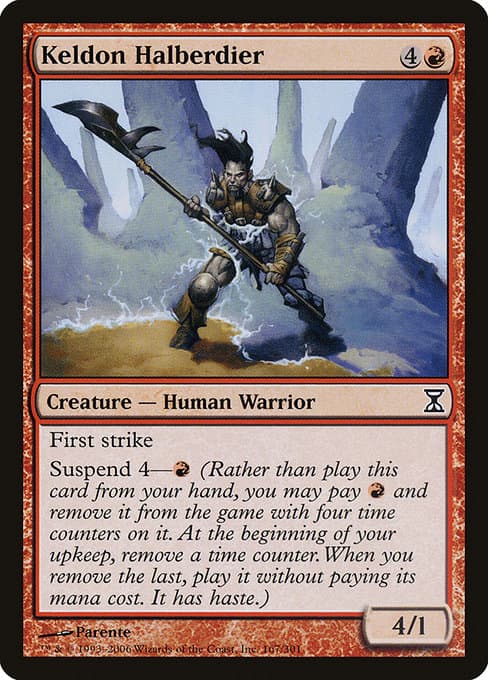 Keldon Halberdier from Time Spiral (Common)