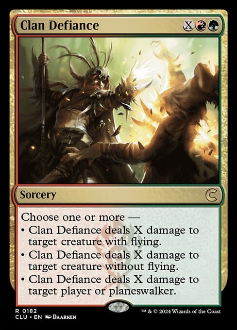 Clan Defiance from Ravnica: Clue Edition (Rare)
