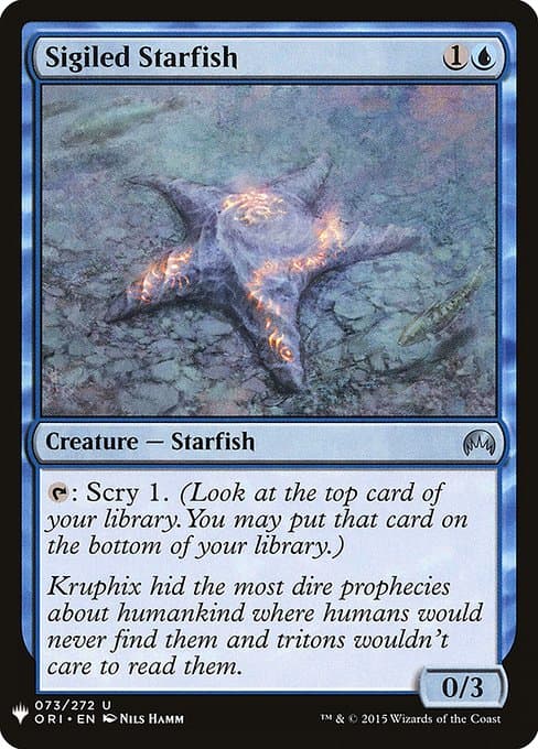 Sigiled Starfish from The List (Uncommon)