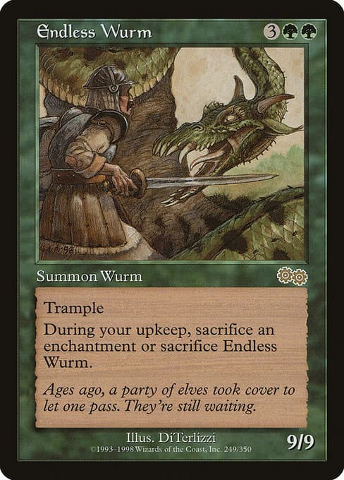 Endless Wurm from Urza's Saga (Rare)