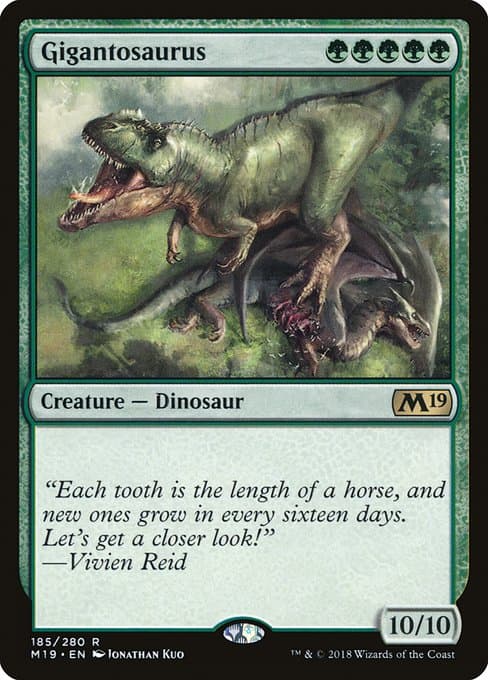 Gigantosaurus from Core Set 2019 (Rare)