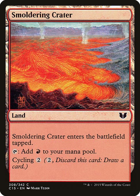 Smoldering Crater from Commander 2015 (Common)