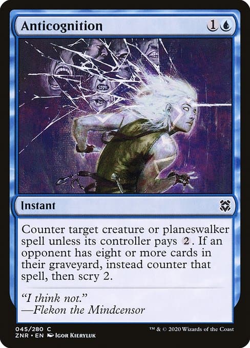 Anticognition from Zendikar Rising (Common)