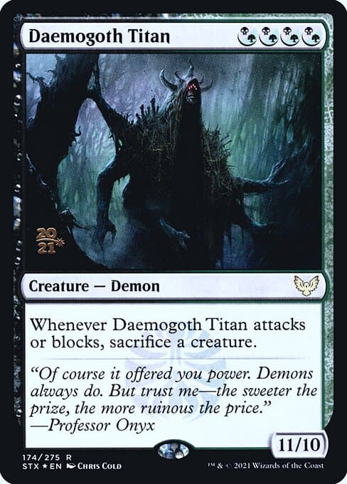Daemogoth Titan from Strixhaven: School of Mages Promos (Rare)