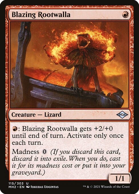 Blazing Rootwalla from Modern Horizons 2 (Uncommon)