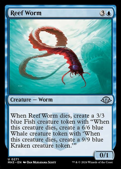 Reef Worm from Modern Horizons 3 (Uncommon)