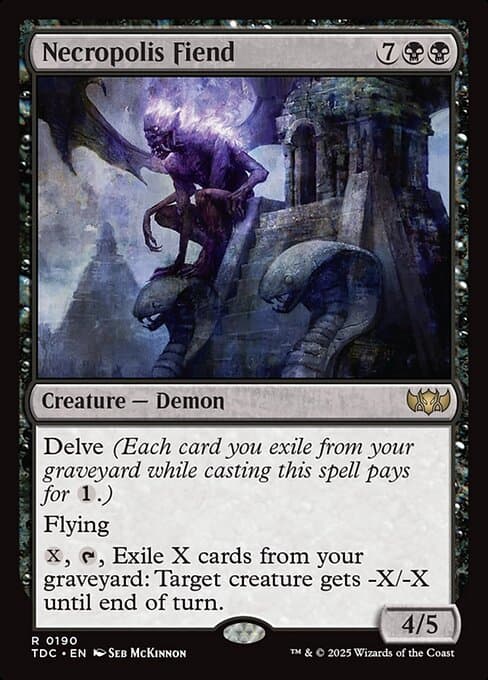 Necropolis Fiend from Tarkir: Dragonstorm Commander (Rare)