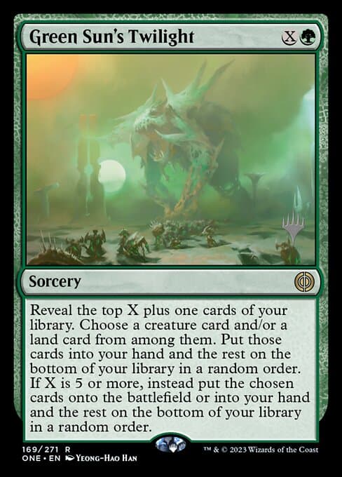 Green Sun's Twilight from Phyrexia: All Will Be One Promos (Rare)