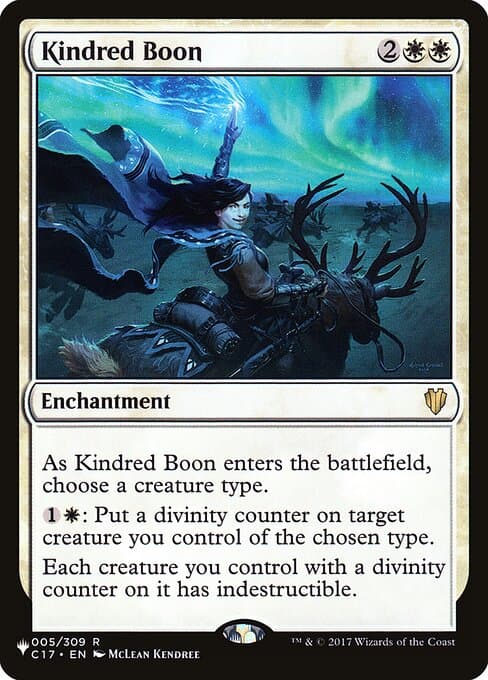 Kindred Boon from The List (Rare)