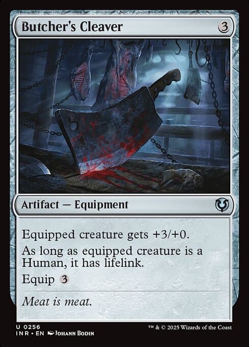 Butcher's Cleaver from Innistrad Remastered (Uncommon)