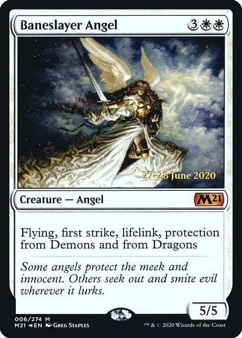 Baneslayer Angel from Core Set 2021 Promos (Mythic)