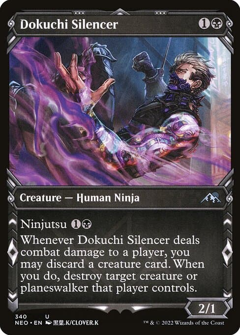 Dokuchi Silencer from Kamigawa: Neon Dynasty (Uncommon)