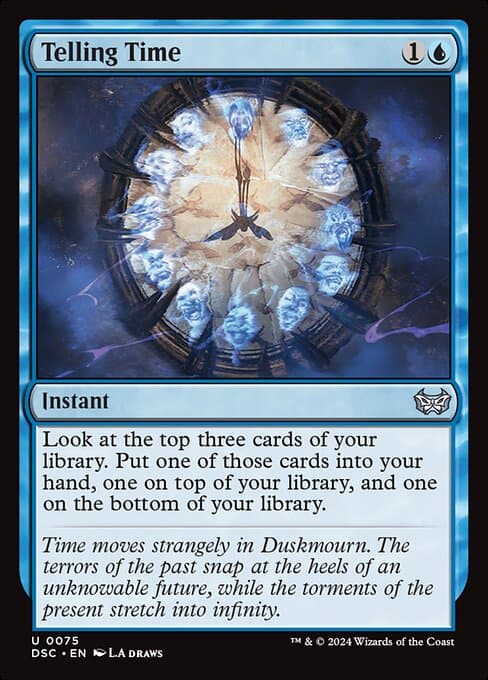 Telling Time from Duskmourn: House of Horror Commander (Uncommon)