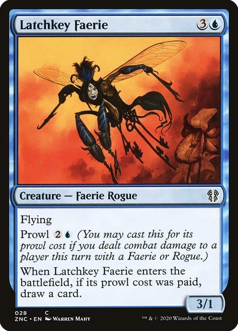 Latchkey Faerie from Zendikar Rising Commander (Common)