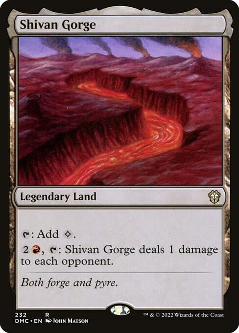 Shivan Gorge from Dominaria United Commander (Rare)