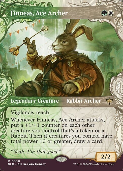 Finneas, Ace Archer from Bloomburrow (Rare)