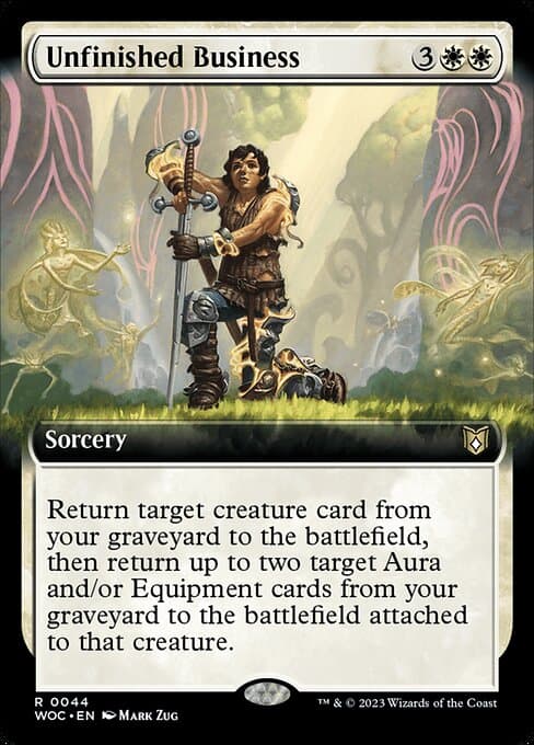 Unfinished Business from Wilds of Eldraine Commander (Rare)