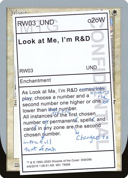 Look at Me, I'm R&D (Rare)