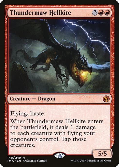 Thundermaw Hellkite from Iconic Masters (Mythic)