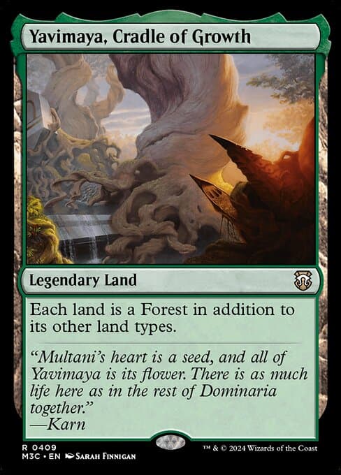 Yavimaya, Cradle of Growth from Modern Horizons 3 Commander (Rare)