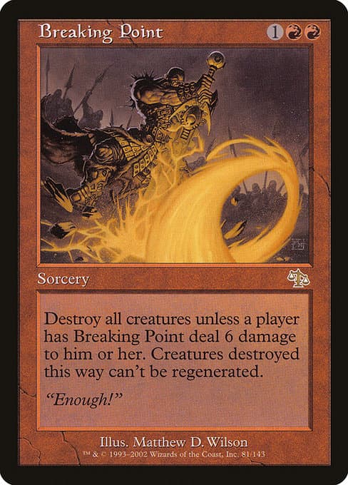 Breaking Point from Judgment (Rare)
