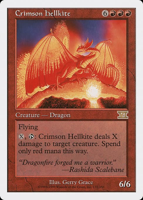 Crimson Hellkite from Classic Sixth Edition (Rare)