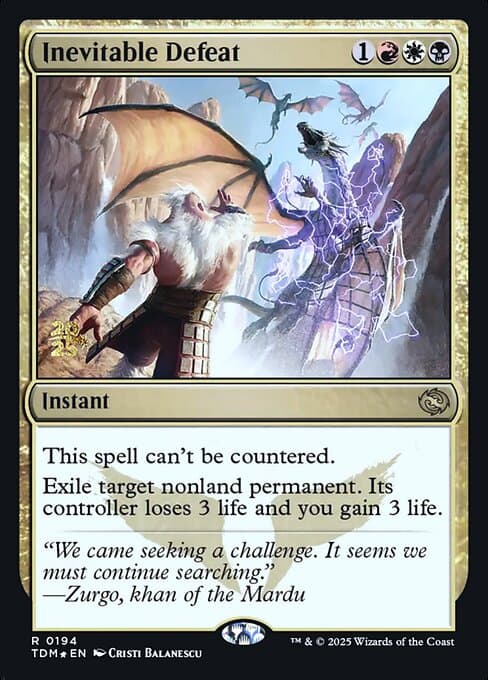 Inevitable Defeat from Tarkir: Dragonstorm Promos (Rare)