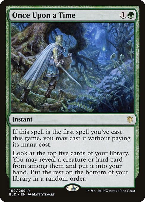 Once Upon a Time from Throne of Eldraine (Rare)