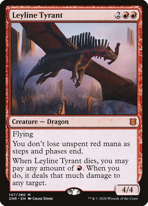 Leyline Tyrant from Zendikar Rising (Mythic)
