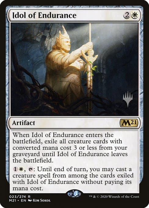 Idol of Endurance from Core Set 2021 Promos (Rare)