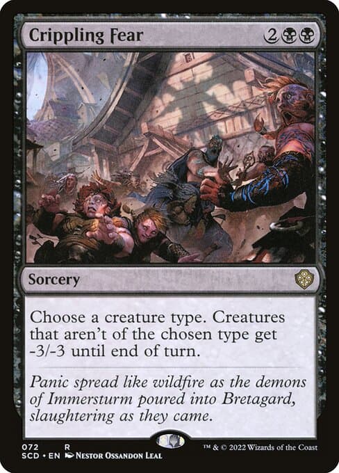 Crippling Fear from Starter Commander Decks (Rare)