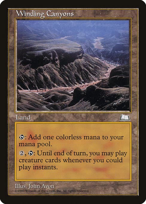 Winding Canyons from Weatherlight (Rare)