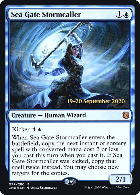 Sea Gate Stormcaller from Zendikar Rising Promos (Mythic)