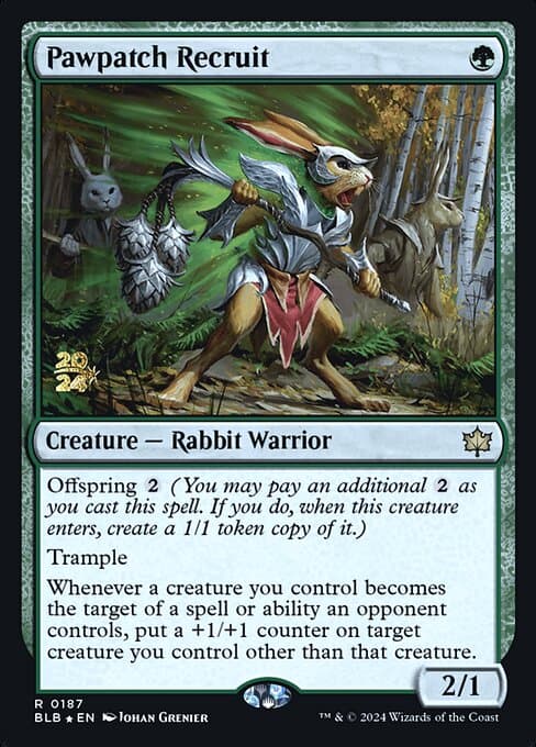 Pawpatch Recruit from Bloomburrow Promos (Rare)