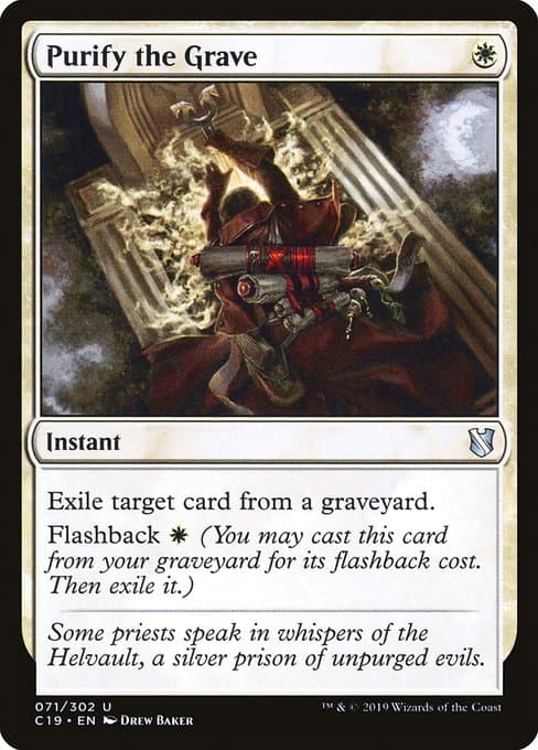 Purify the Grave from Commander 2019 (Uncommon)
