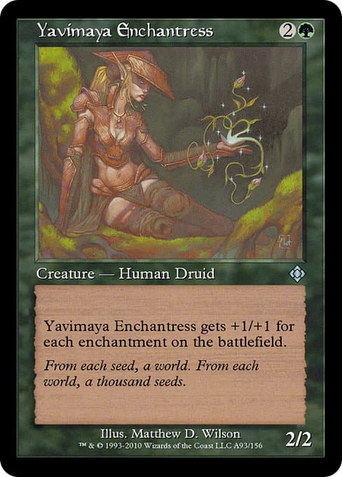 Yavimaya Enchantress from Magic Online Theme Decks (Uncommon)